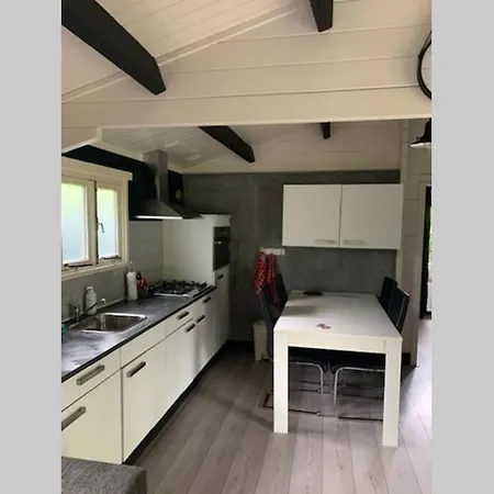 Sfeervolle Blokhut Op De Veluwe Op Recreatiepark Topparken In Beekbergen Met Vrije Tuin En Eigen Parkeerplaats Exterior photo